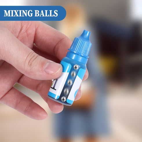 ZEYIYER 100 (0.16"/4mm) PCS Paint Mixing Balls, Metal Balls Stainless Steel Ball Bearings for Model Mixing and Stirring