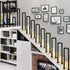 PAUANI Guardrail(Black,35cm) Industrial U-Shaped Stair Handrail - Safety Transitional Step Non-Slip Stairs Railing