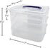 Teacher Created Resources Clear Stackable Storage Containers, 7"L x 6.5"W x 5.38"H