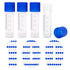 100 Pcs 2ml Small Vials with Screw Caps, Centrifuge Tubes, Plastic Sample Tubes, Cryogenic Vials with Lids