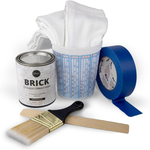 Giani Whitewashed Brick Transformation Kit