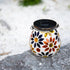 Afirst Mosaic Solar Lanterns Outdoor - Glass Hanging Solar Lights Hollow Out Waterproof Table Lamp Outdoor Decorative