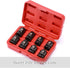 8 1/2-inch Set, MIXPOWER Pieces Drive Pipe Plug Socket SAE, CR-MO, Tapered Male Square Drive, Chamfered Female Square