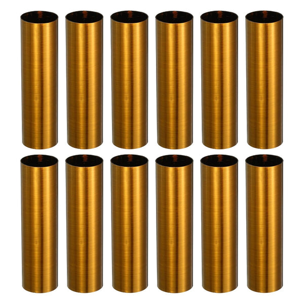 MECCANIXITY E12 Candle Socket Covers, 3.1 Inch Tall Metal Chandelier Sleeves Candelabra