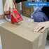 Heavy Duty Transparent Packing Tape - 6 Rolls with Refillable Dispenser, Industrial Grade for Shipping, Moving,