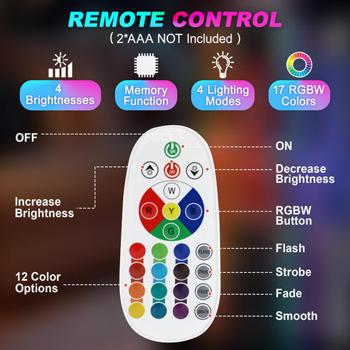 Besight 15.5" 17 Liquid Motion Lamp Color Changing Night Light with Remote, Classic LED Table Lamps for Kids Adults