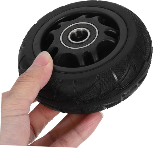 2pcs ULTECHNOVO Heavy Duty Silent Casters Caster Wheels Replacement Wheels for Rolling Cart Solid Easy Rolling