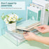 Yulejo 2 Pcs Acrylic Desk Organizers, Tier Paper File Organizer Tray, Stackable Clear Desk Accessories