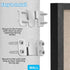 6 Pairs Flush Mount Bracket, 54 x 30mm Interlocking Picture Hanging Hooks, Stainless Steel Photo Frame Hook for