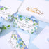 50 Pack Summer Whaline Hydrangea Thank You Cards Bulk Boxed Greeting Card Spring Blue Purple Floral Blank Note Cards