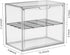 2 Countertop, 15.3" 9.8" 11.4" JOYZAN Pastry Display Case, Tier Bread Box for Kitchen Acrylic Bread Container