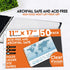 Performore 50 Pack of Sheet Protectors, 11" x 17" Landscape Clear Top Loading Sleeves for Paper and Documents,