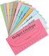 Juvale 96 Pack Bulk Budget Envelopes for Cash System, 12 Colors, Money Saving Challenge, 6.5 x 3 In