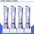 Exlavges 100 Pack 2.5ml/cc 25Ga 1 Inch Packed Disposable Lab Syringes with Needle Luer Lock, Individually Sealed