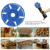 Wood Carving Disc, Steel 6-Teeth Shaping Disc, Woodworking Milling Cutter for Angle Grinder Accessories