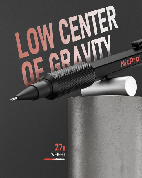 Nicpro 0.5 mm Mechanical Pencil Set with Case, 3PCS MP2000 Metal Artist Mechanical Pencil With 6 Tube HB Lead Refills, Eraser, Weatherproof Barrel for Outdoor Writing Drafting Drawing Sketching by Nicpro