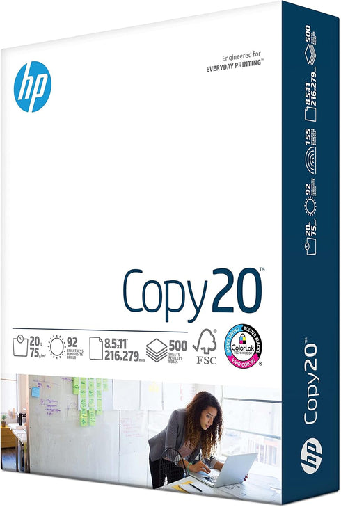 HP Papers , 8.5 x 11 Paper, Copy 20 lb, 1 Ream - 500