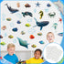 Fulmoon 62 Pcs Realistic Sea Ocean Animal Bulletin Board Decor, Sharks, Whales, Turtles Cutouts for Classroom