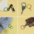 MUSCELL 100pcs 1 Inch Binder Rings, Loose Leaf Office Book Rings in Assorted Colors