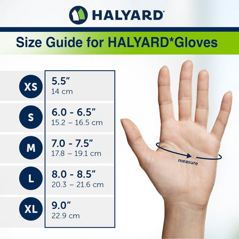 4.7 12" HALYARD PINK UNDERGUARD Nitrile Exam Gloves, Powder-Free, mil, Extended Cuff, Pink