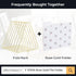 Y YOMA Gold File Folder Racks, Triangle Magazine Holder Metal Organizer for Desk, 7 Compartments