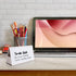Mini Desktop Double-side Dry Erase Board, Foldable Stand-up Whiteboard with Dual-tip Marker (Two Board)