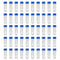 Eowpower 50pcs 5ml Plastic Graduated Vial Storage Test Tubes with Screw Caps
