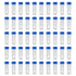 Eowpower 50pcs 5ml Plastic Graduated Vial Storage Test Tubes with Screw Caps