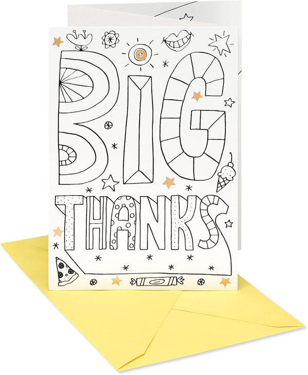 American Greetings Thank You Card from Child (Little Me)