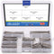 Glarks 340-Pieces 304 Stainless Steel Cotter Pin Clip Assortment Kit, 6 Sizes for Automotive, Mechanics, Repair