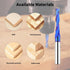 EANOSIC 3/16" 1/4" 2D 3D Upcut Spiral Router Bit Cutting Diameter Shank with Extra Long Life Coating, Solid Carbide CNC