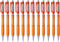 Pentel Cometz Automatic Pencil, 0.9mm, Orange Barrel, Box of 12