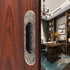 2 Pcs 4.13" European Recessed Flush Pull Handle, Stainless Steel Sliding Door Handle for Cabinet Closet Dresser Drawer
