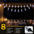 24FT 8 Bulb (New) Outdoor String Lights, Hemp Rope LED Patio Lights, Waterproof Modes Plug-in Edison Lights