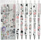 Maydahui 12Pcs Cartoon Milk Cow Eternal Pencils - Retractable HB 0.5mm Cow Print Everlasting Pencils
