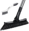 Qaestfy Grout Brush with Long Handle for Cleaning, Stiff Bristles Handheld Tile