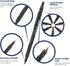 Pacific Arc Chromagraph .3 mm Metal Mechanical Pencil: Black Barrel with Adjustable Pencil Grade for Drafting
