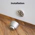 Magnetic Door Stop - Brushed Nickel, 2pc Set