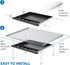 MOUNT-IT! Large Under Desk Pencil Drawer, 21.25” Width, Ball Bearing Slides Out Tray Organizer for Office Accessories