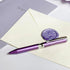 LACHIEVA LUX Elegant Crystal Executive Metal Ballpoint Pen with German-made Refills, Luxury High-End Writing