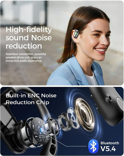 YYBCAN 144+ 5.4 AI Real-Time Translation Earbuds, Language Translator Earbuds Real Time - Audifonos Traductores Ingls