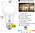Bulb, 75 9W 1100 4000K Bulbs, E26 Bulb 4-Pack Dusk to Dawn LED Outdoor Light Watt Equivalent, Lumens, Cool White LED