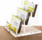 PARTSPOWER Acrylic Business Card Holder - Horizontal Clear Display Stand, Desk Accessory Organizer (3-Slot)