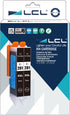 LCL Compatible CLI-281 Black Ink Cartridge Replacement for Canon CLI-281XL CLI-281XXL 281 BK, 2-Pack for PIXMA TS6320