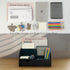UnionBasic Multifunctional Desk Organizer, Leather Desktop Pen Holder for Business Cards, Pens, Mobile Phones, Black