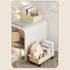 Under Desk Rolling Cart,Strong Plastic Space Saving Handle Design Storage Trolley for Office Dormitory Bedroom