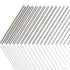 Glarks 18Pcs Stainless Steel Solid Round Rod Lathe Bar Stock - Assorted for DIY Craft Tool, Diameter 2.5-8mm Length