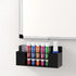 HBlife Wall Mount Acrylic Magnetic Dry Erase Marker Holder, 10 Slots for Office, School, Home, Not Included, Black