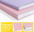 SUNEE File Folders, Letter Size, 10 Pastel Colors, 100 Pack Manila Folders, 1/3-Cut Tabs for Documents