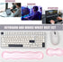 Set 60%/68%/75%, Ergonomic Silicone Gel Keyboard and Mouse Wrist Rest Clear Wrist Rest for Keyboard Comfort & Support
